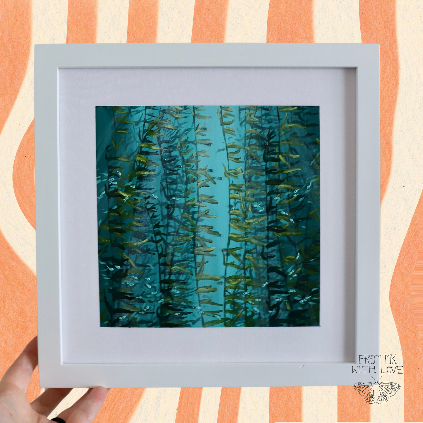 Kelp Forest Embroidery - 10"x10"