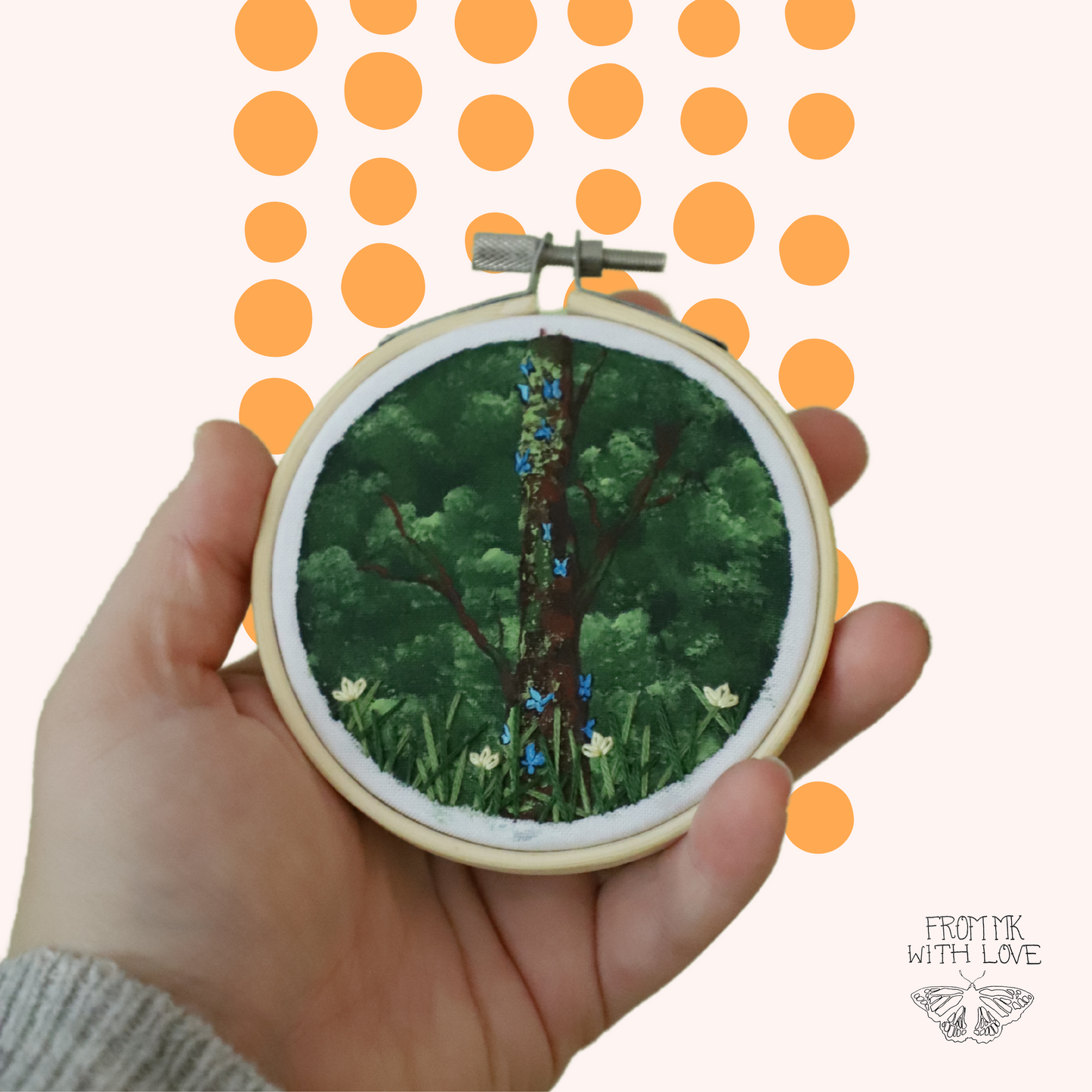 Ulysses Butterfly Embroidery - 3"