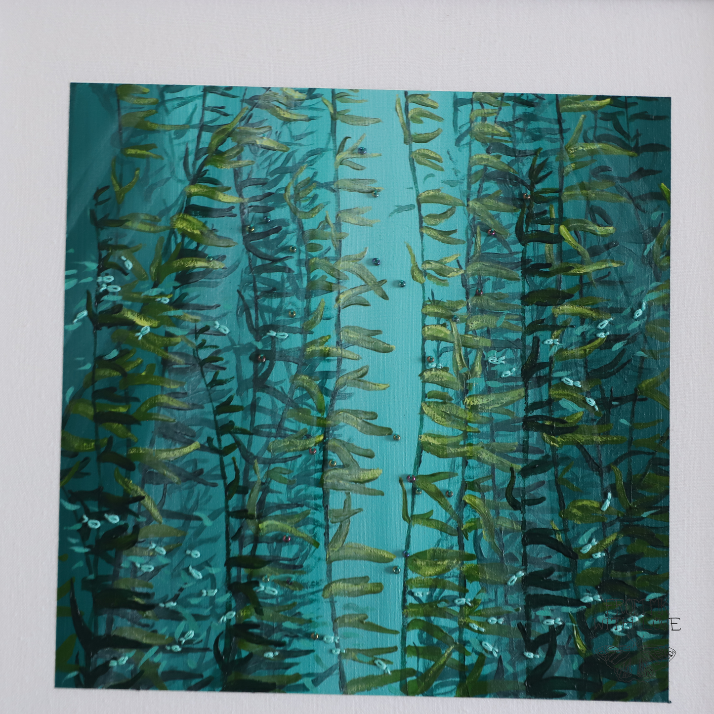 Kelp Forest Embroidery - 10"x10"