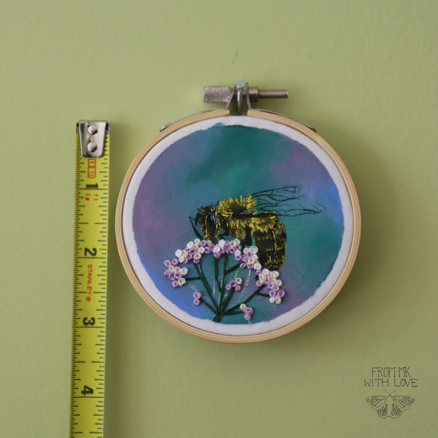 Ivy Bee Embroidery - 3"
