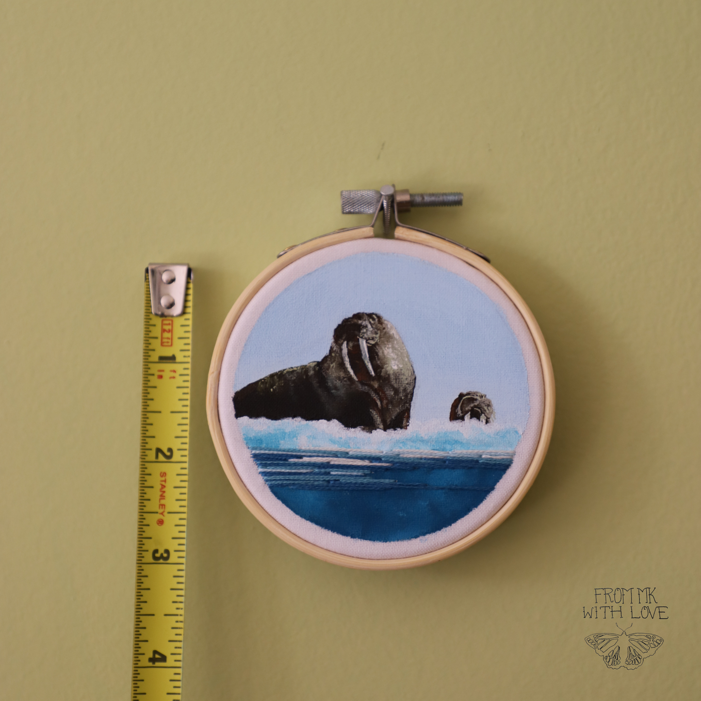 Walrus Embroidery - 3"