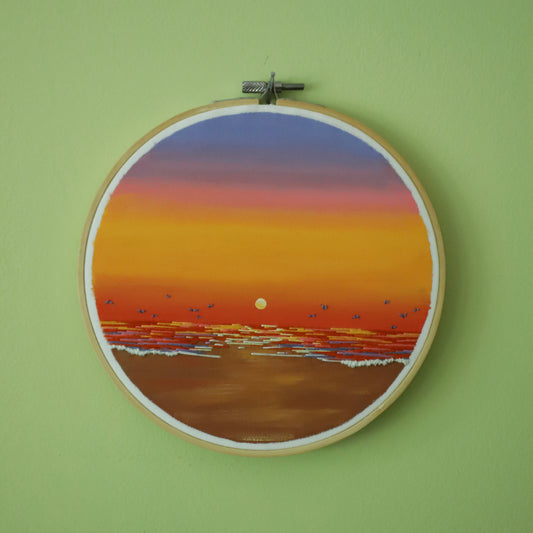 Sunset Embroidery - 7"
