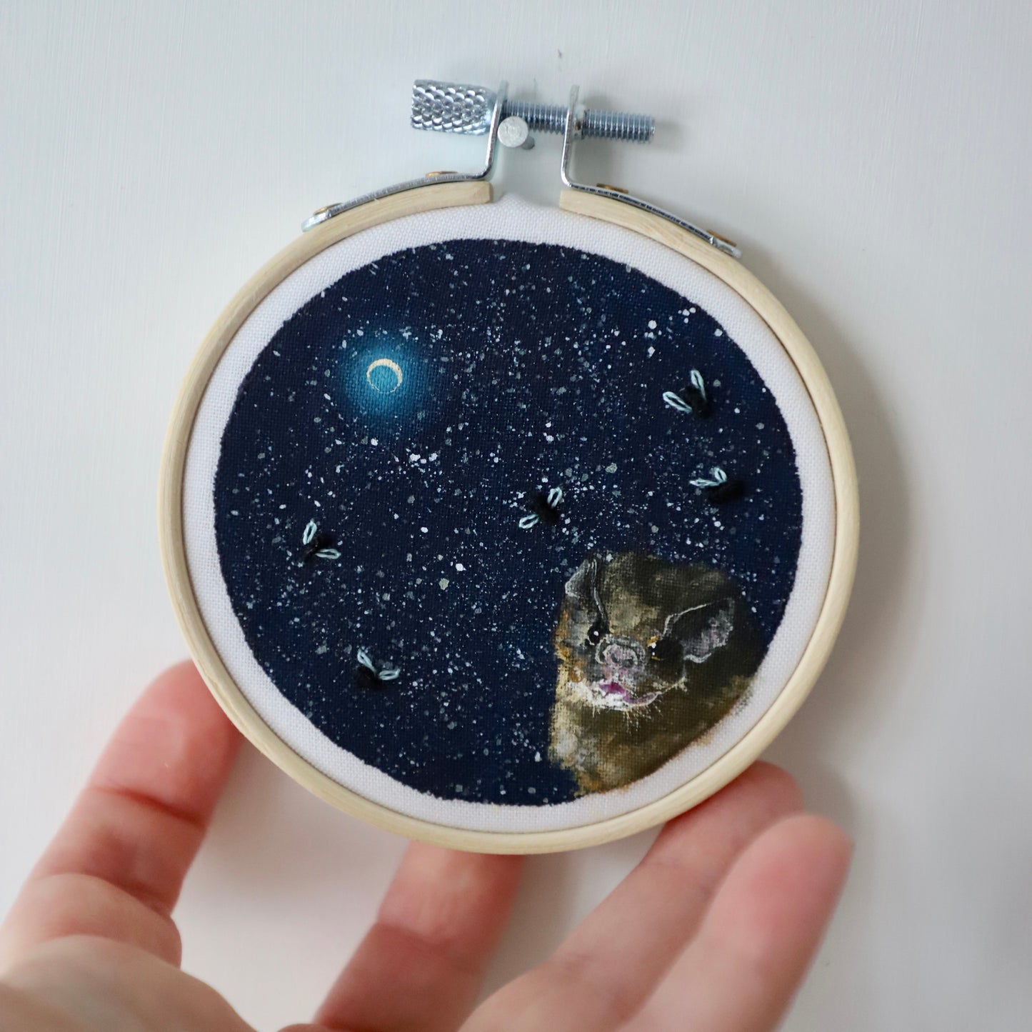 Vampire Bat Embroidery - 3"