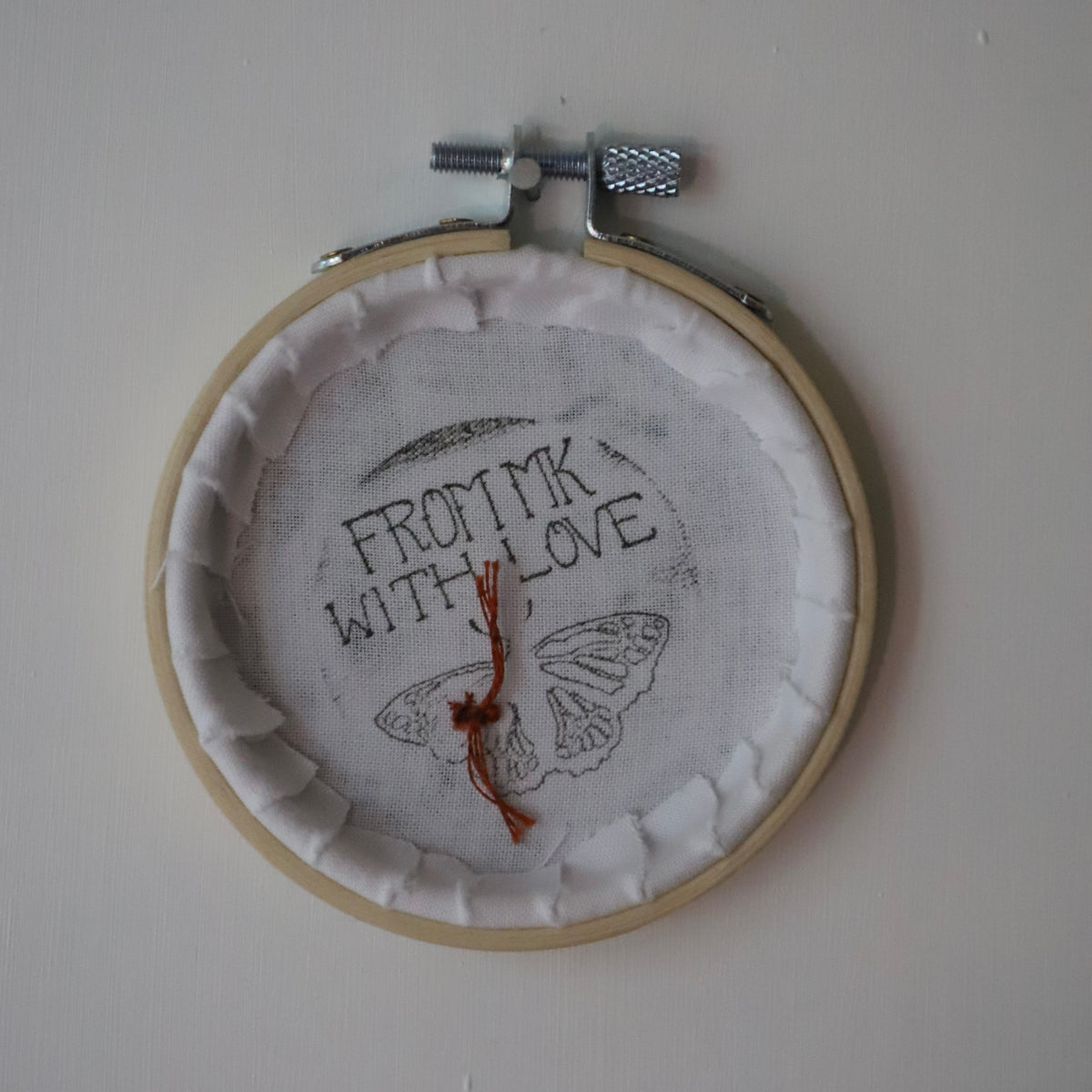 Atlas Moth Embroidery - 3"