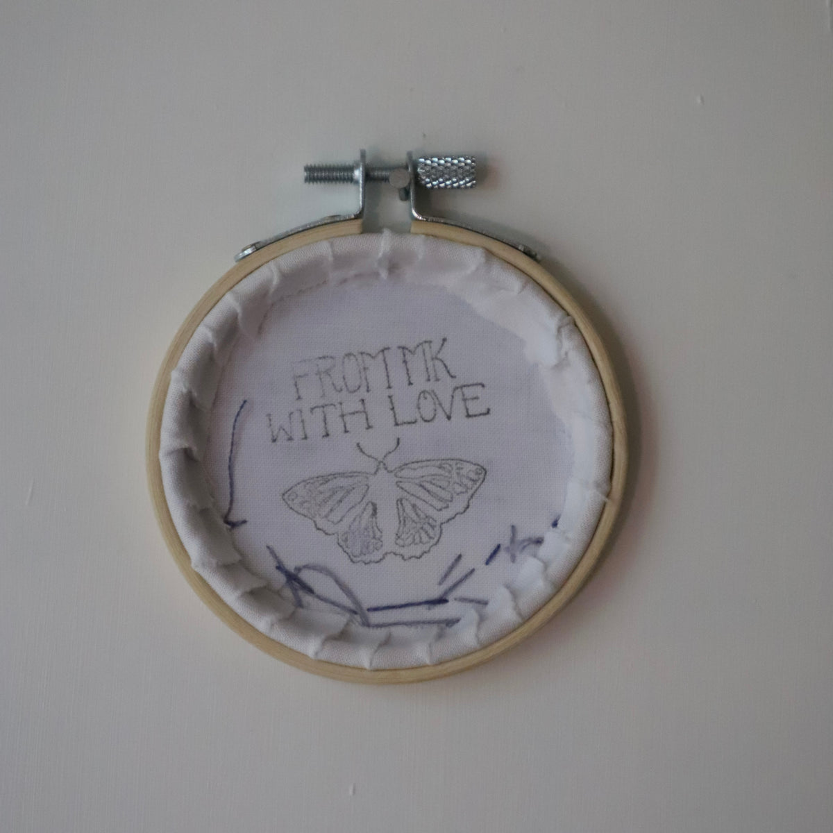 Arctic Hare Embroidery - 3"