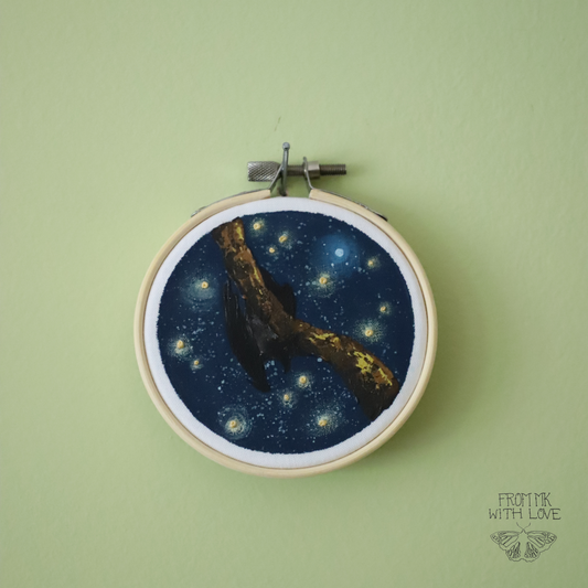 Vampire Bat Embroidery - 3"