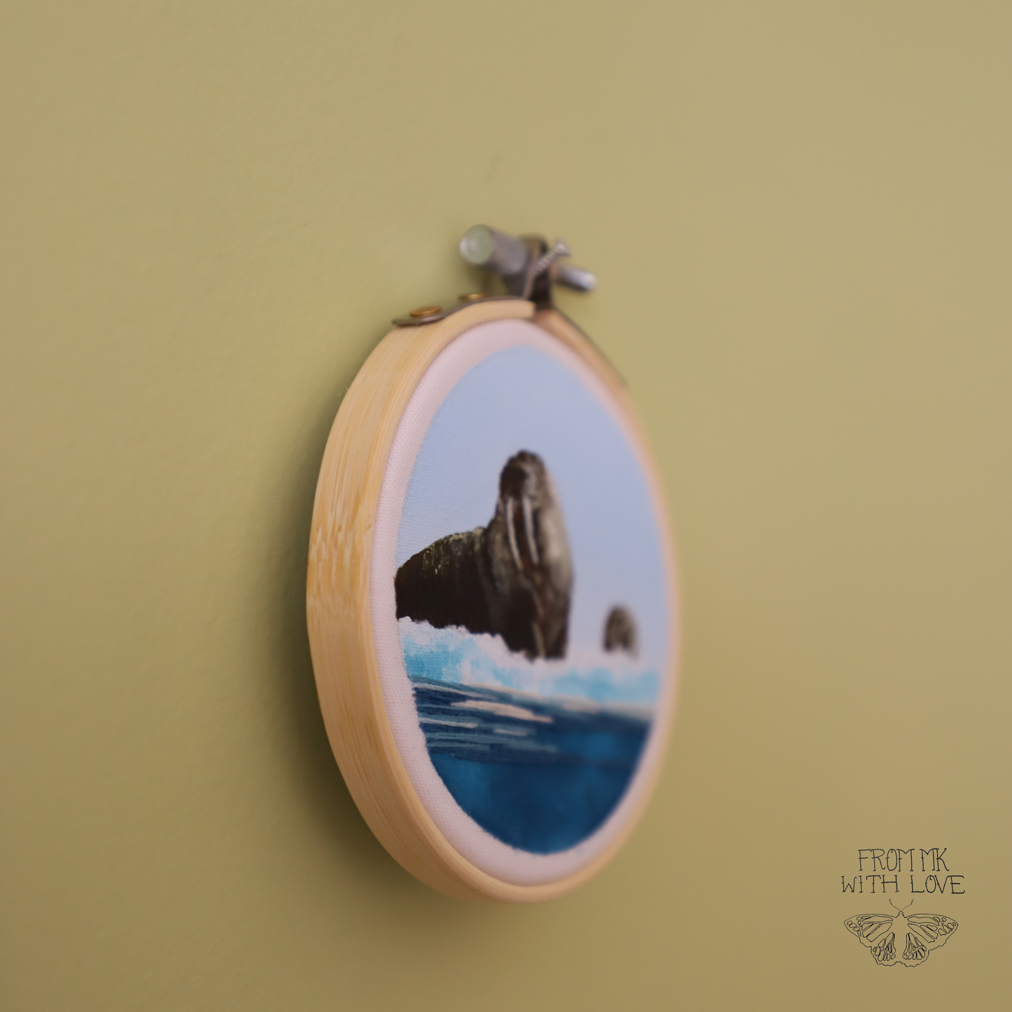 Walrus Embroidery - 3"