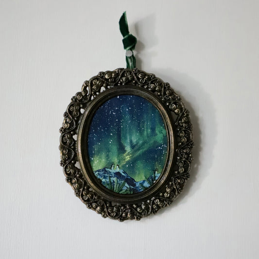 Arctic - Mini framed embroidery