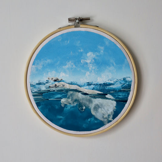 Polar Bears Embroidery - 6"