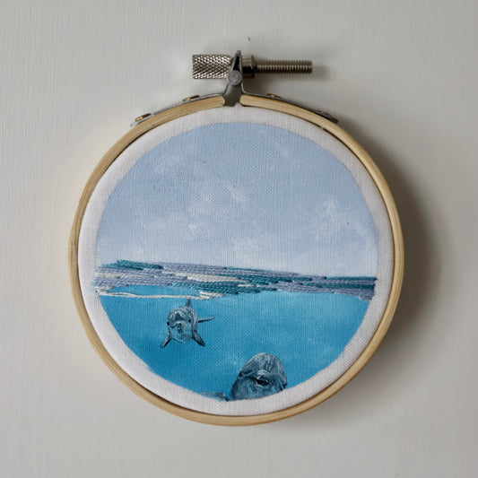 Dolphin Embroidery - 3"