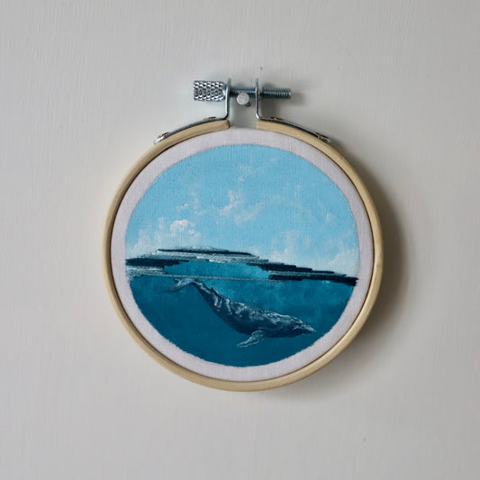 Humpback Whale Embroidery - 3"