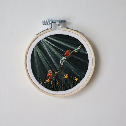 I'iwi - 3" Embroidery