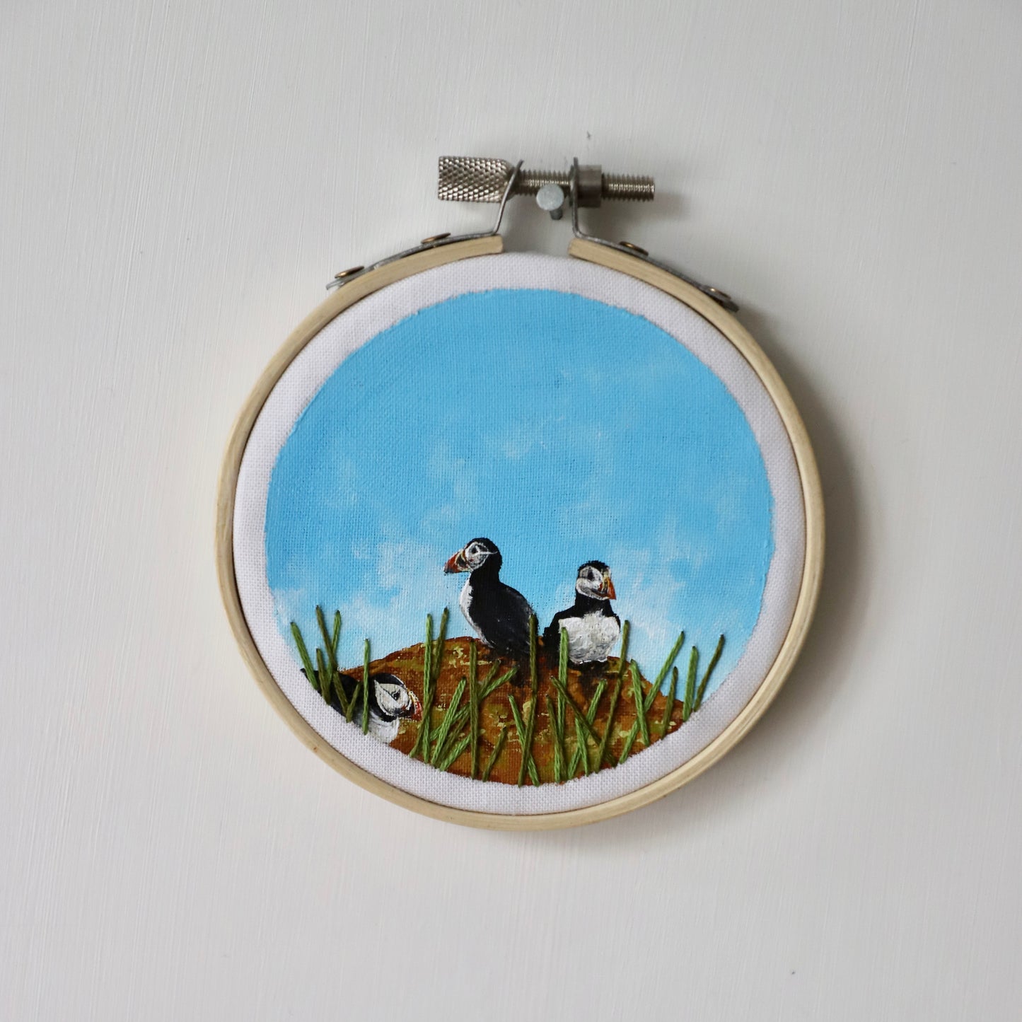 Puffin Embroidery - 3"