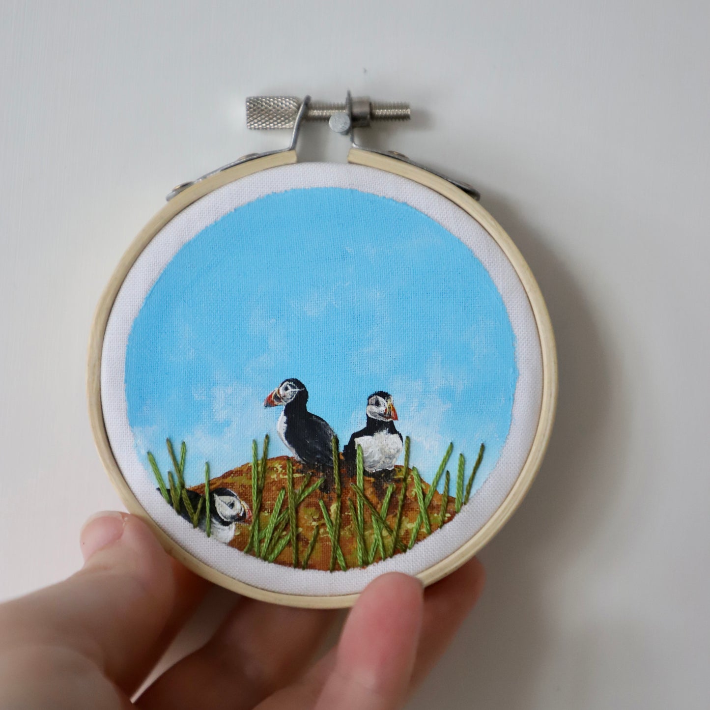 Puffin Embroidery - 3"