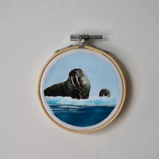 Walrus Embroidery - 3"