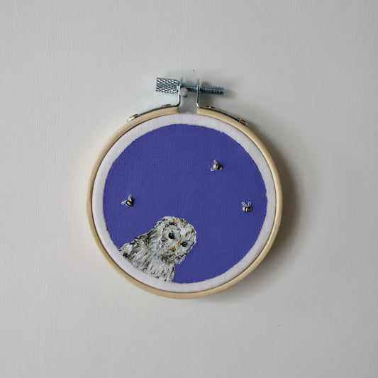 Ural Owl Embroidery - 3"