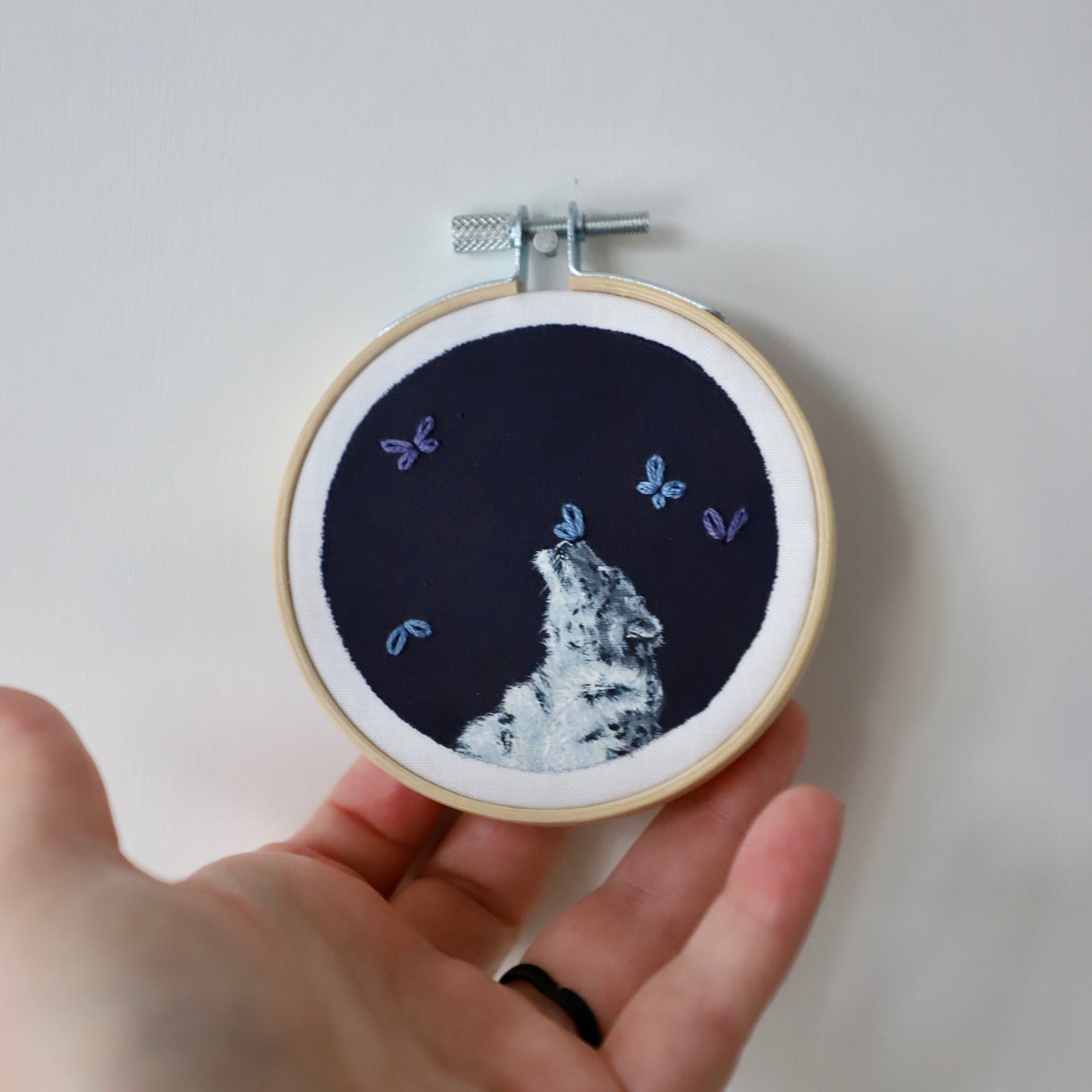 Snow Leopard - 3" Embroidery