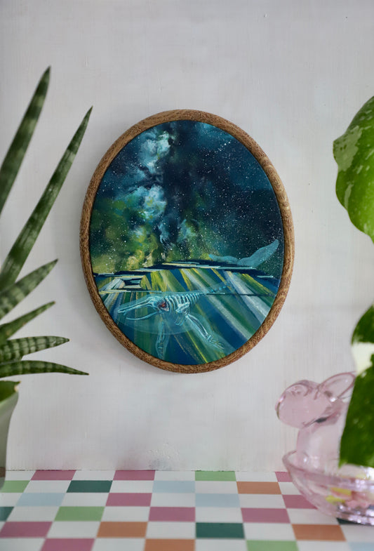 Bake Kujira Night Swim - 6"x7.5" Embroidery