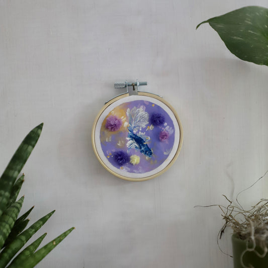 Betta Fish Embroidery - 3"