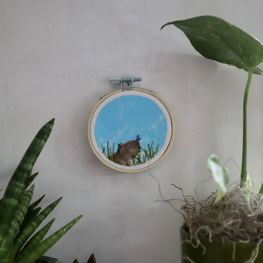 Capybara Embroidery - 3"