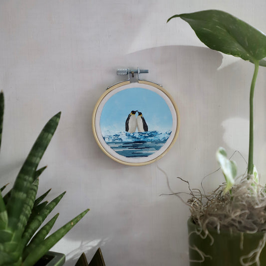 Emperor Penguin Embroidery - 3"
