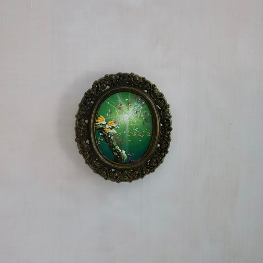 Coral Reef - Mini framed embroidery