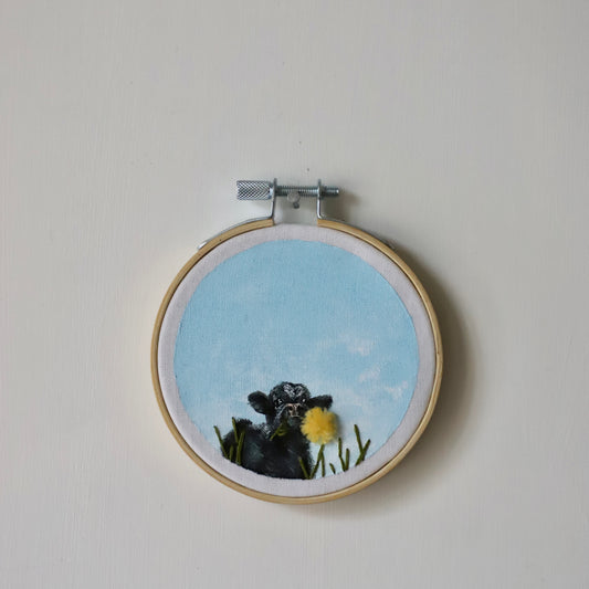 Cow Embroidery - 3"