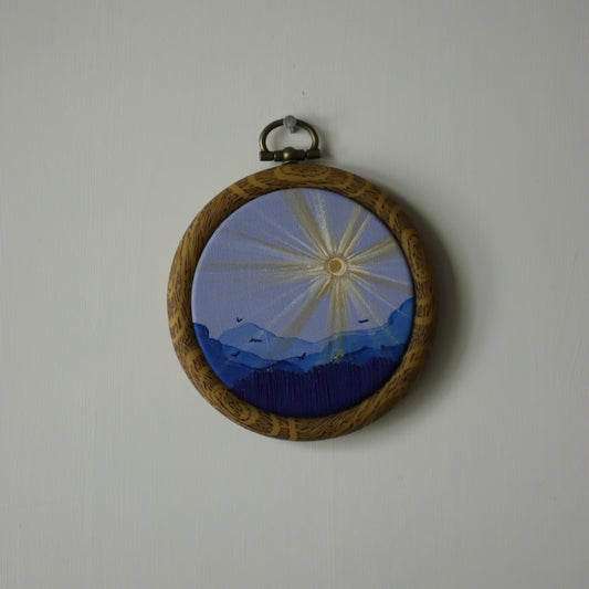 Mountain Night Embroidery