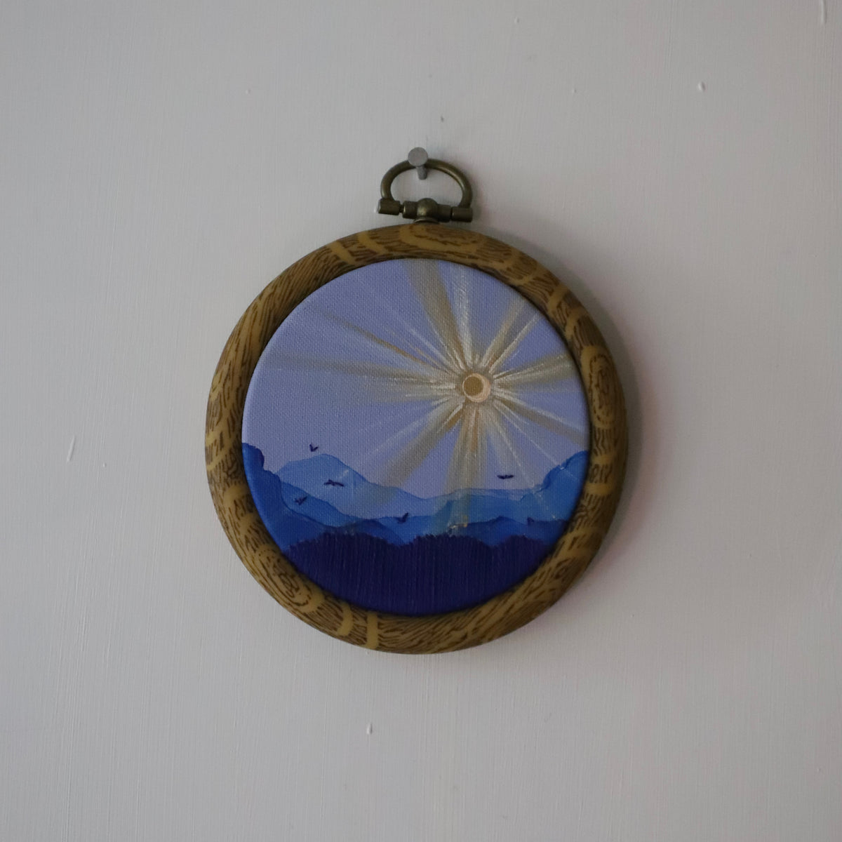 Mountain Night Embroidery - 3"
