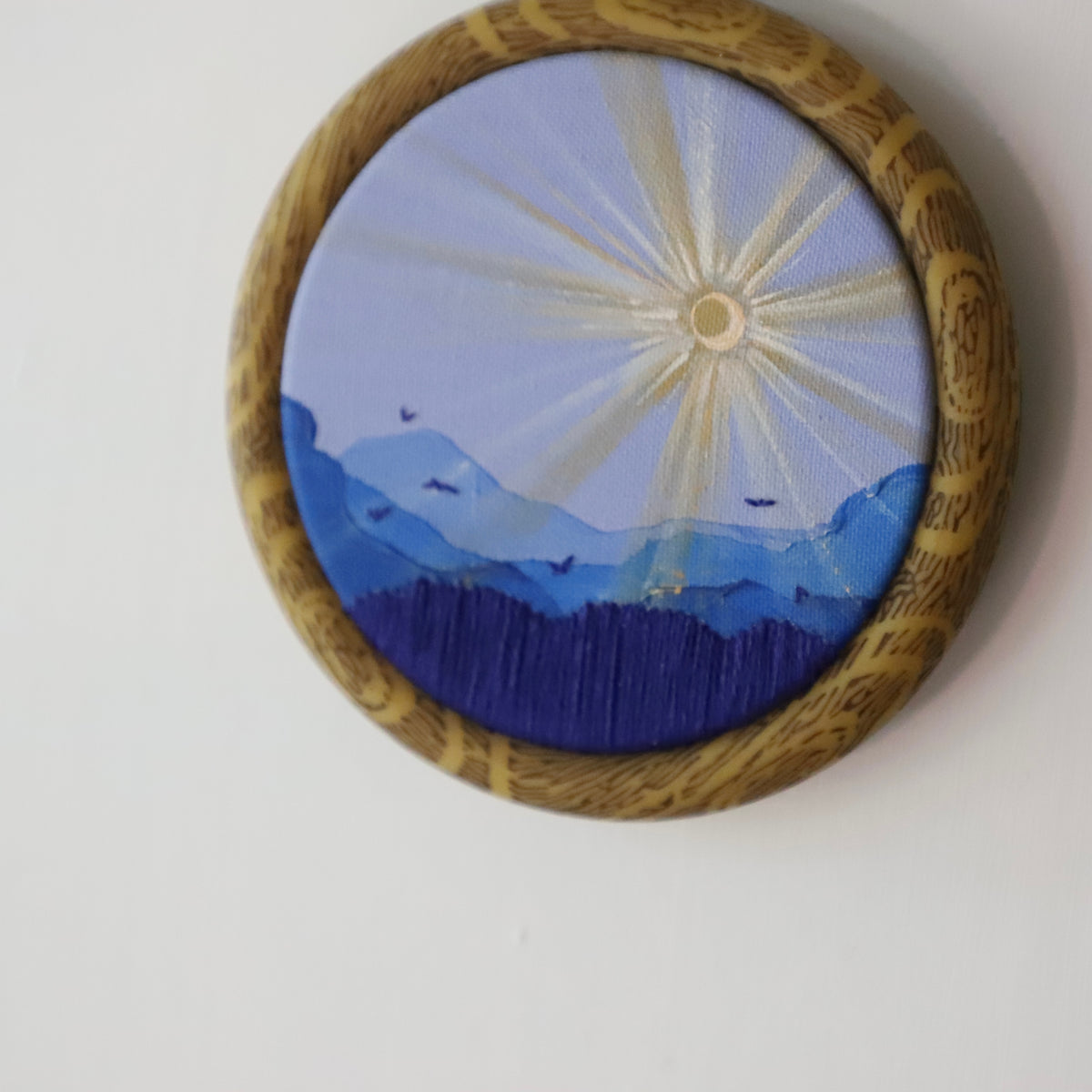 Mountain Night Embroidery - 3"