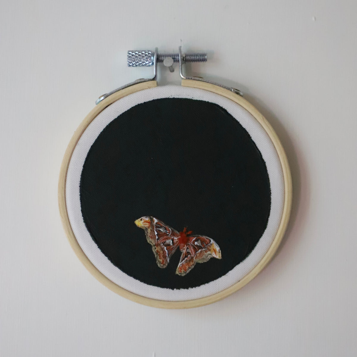 Atlas Moth Embroidery - 3"