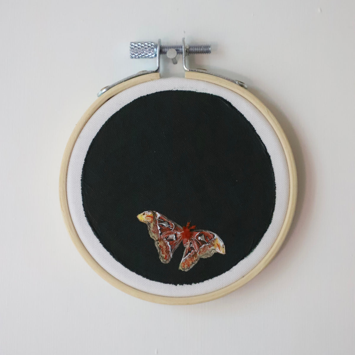 Atlas Moth Embroidery - 3"