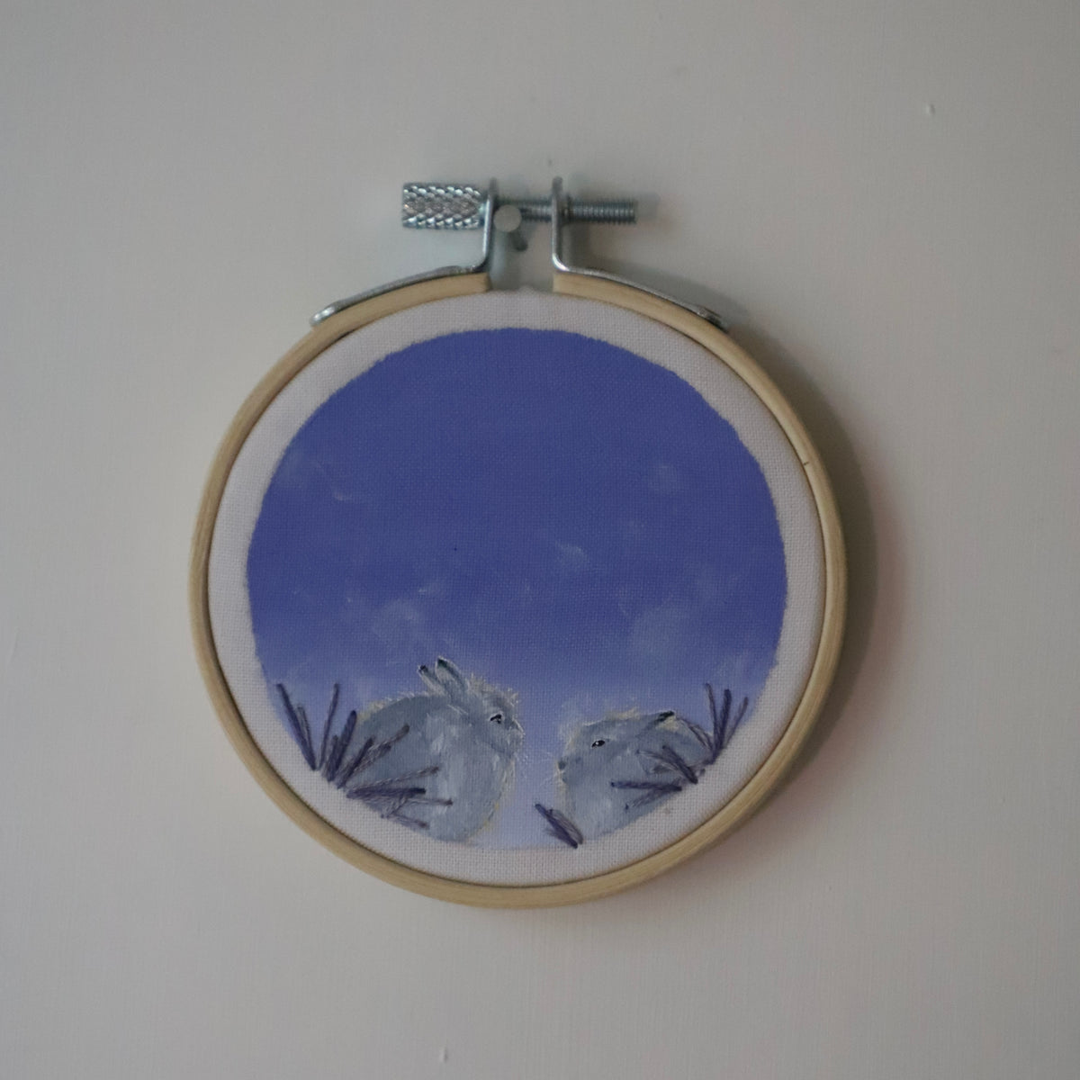 Arctic Hare Embroidery - 3"