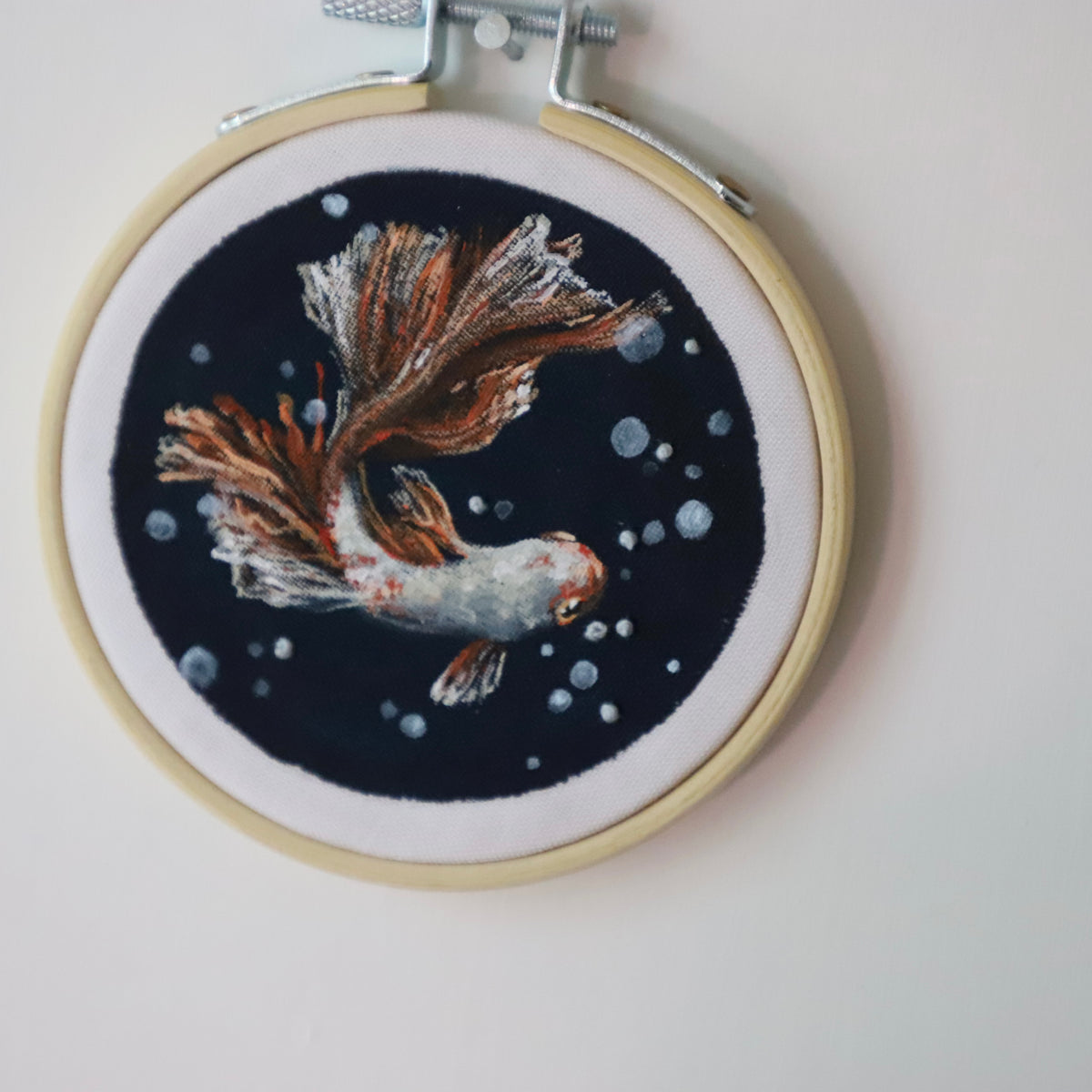Betta Fish embroidery - 3"
