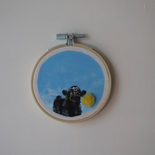 Cow Embroidery - 3"