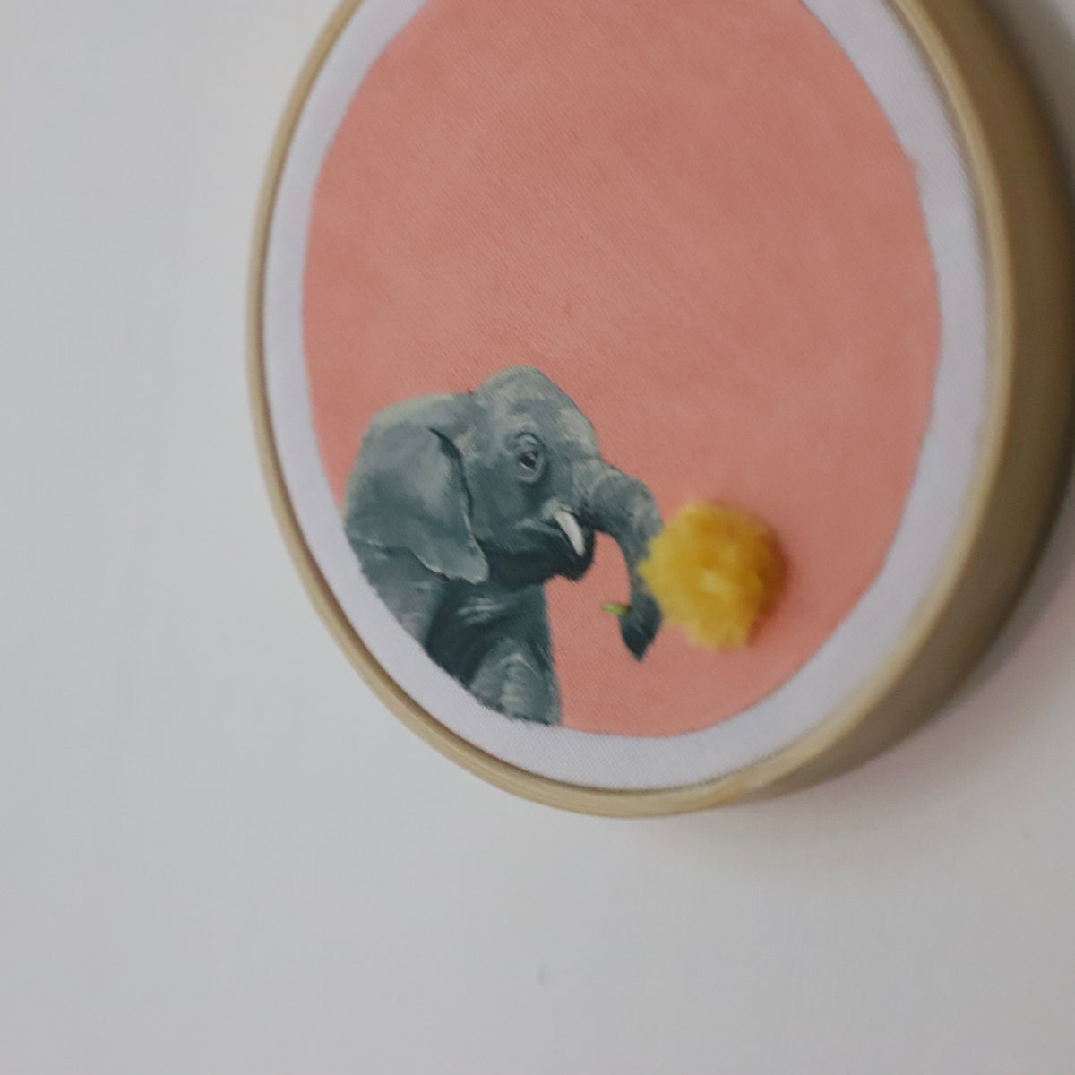 Elephant Embroidery - 3"