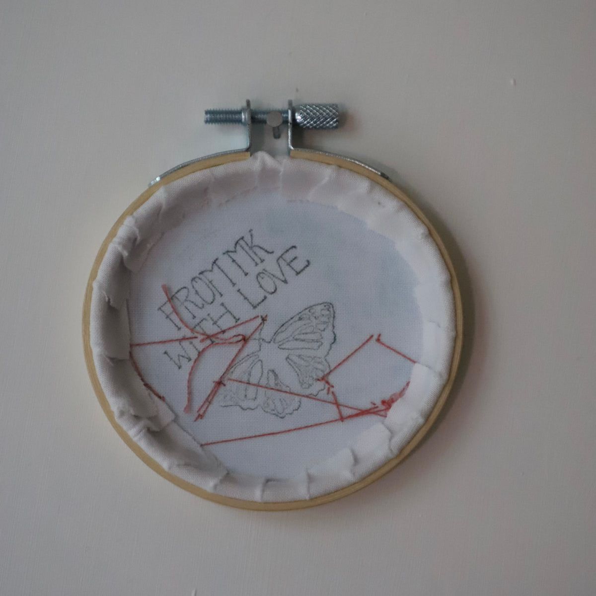 Flamingo Embroidery - 3"