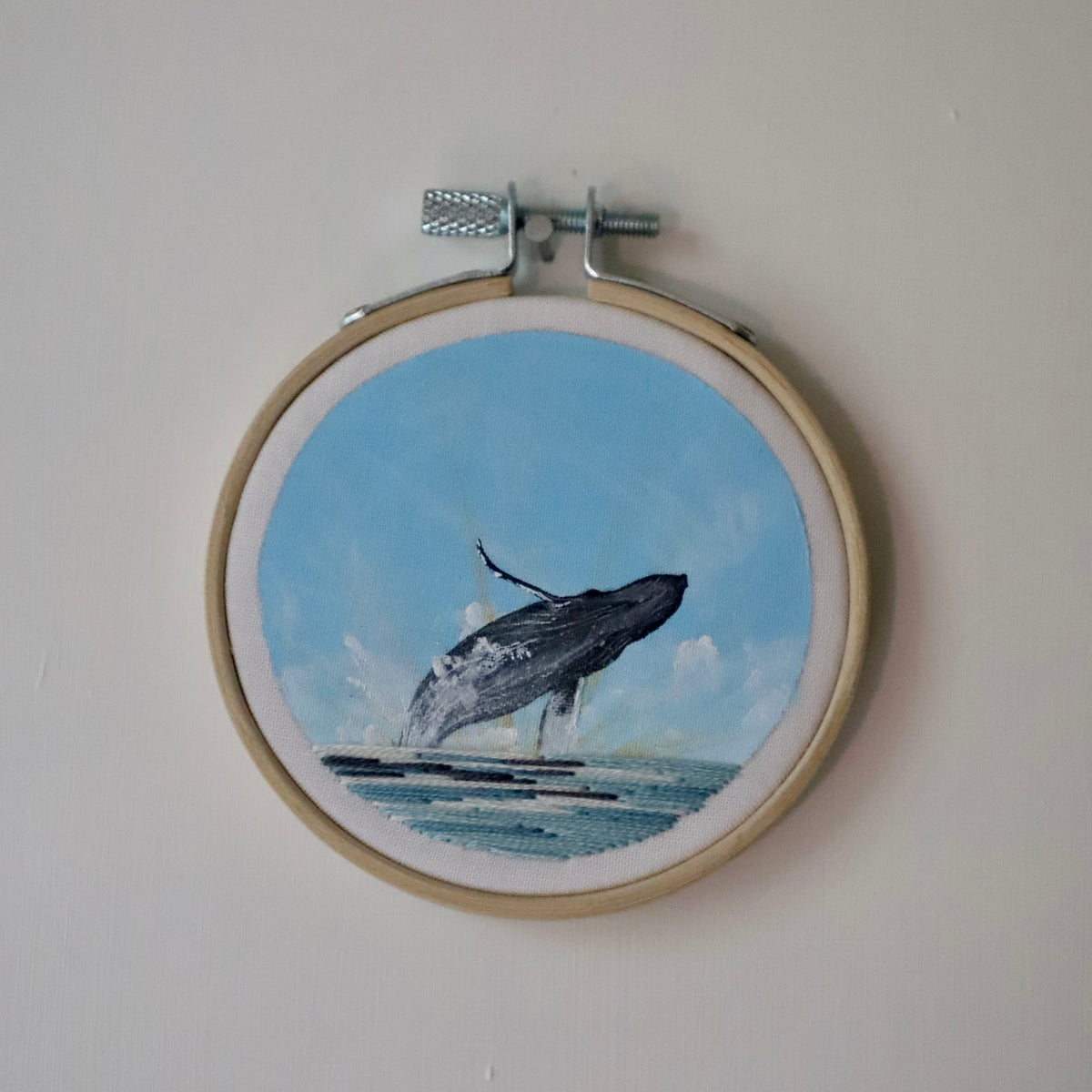 Humpback Whale Embroidery - 3"