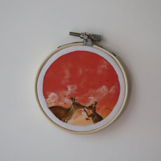 Kangaroo Embroidery - 3"