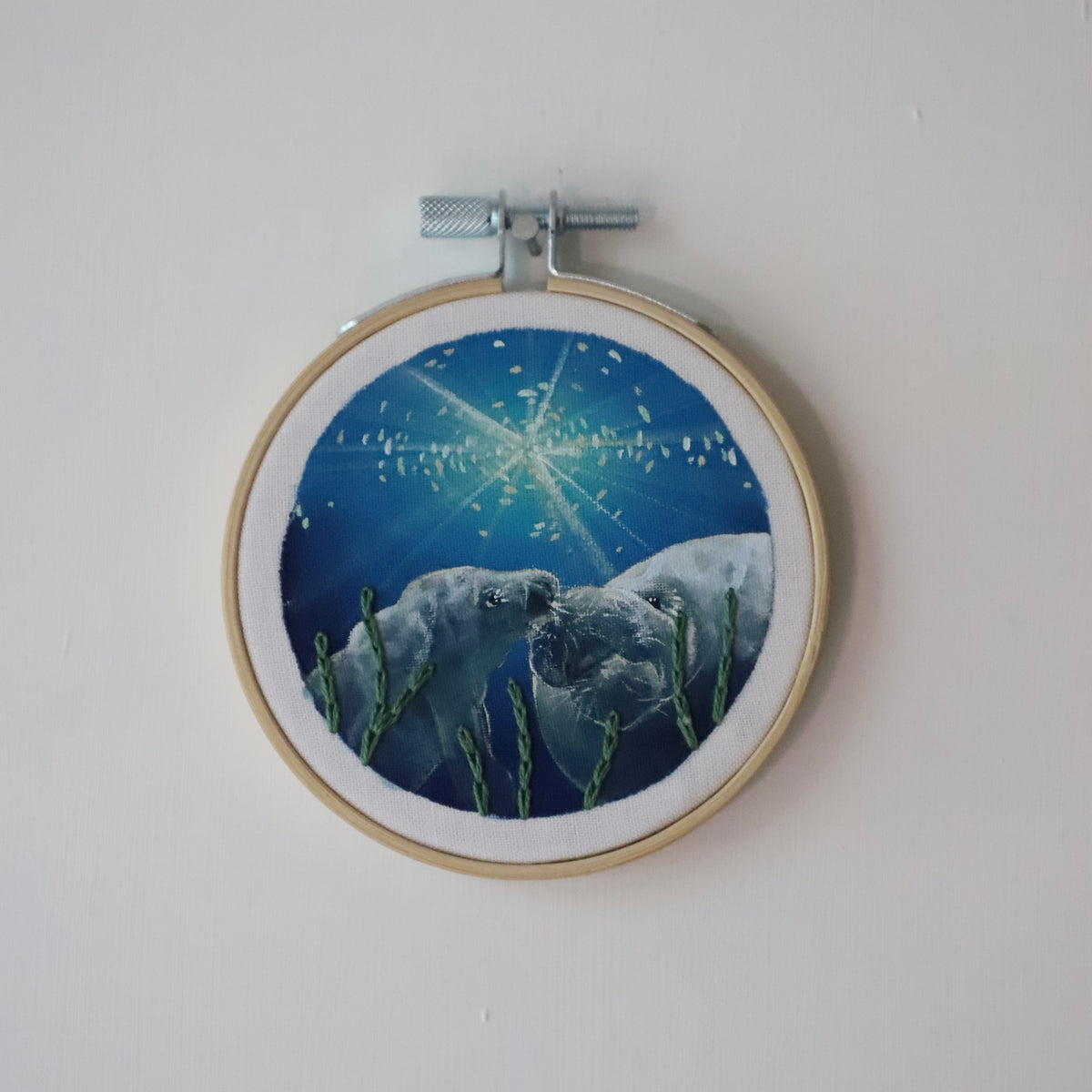 Manatee Embroidery - 3"