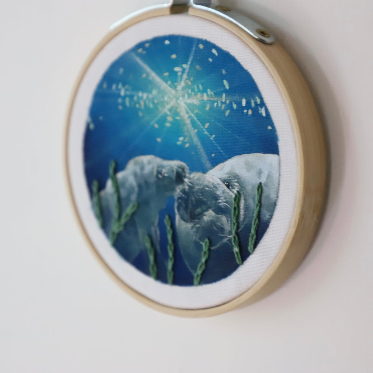 Manatee Embroidery - 3"