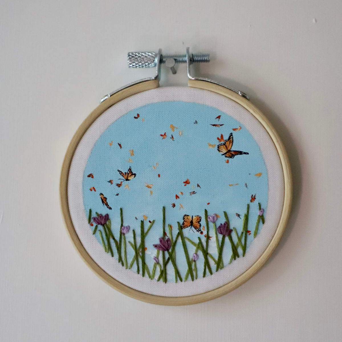 Monarch Butterfly Embroidery - 3"