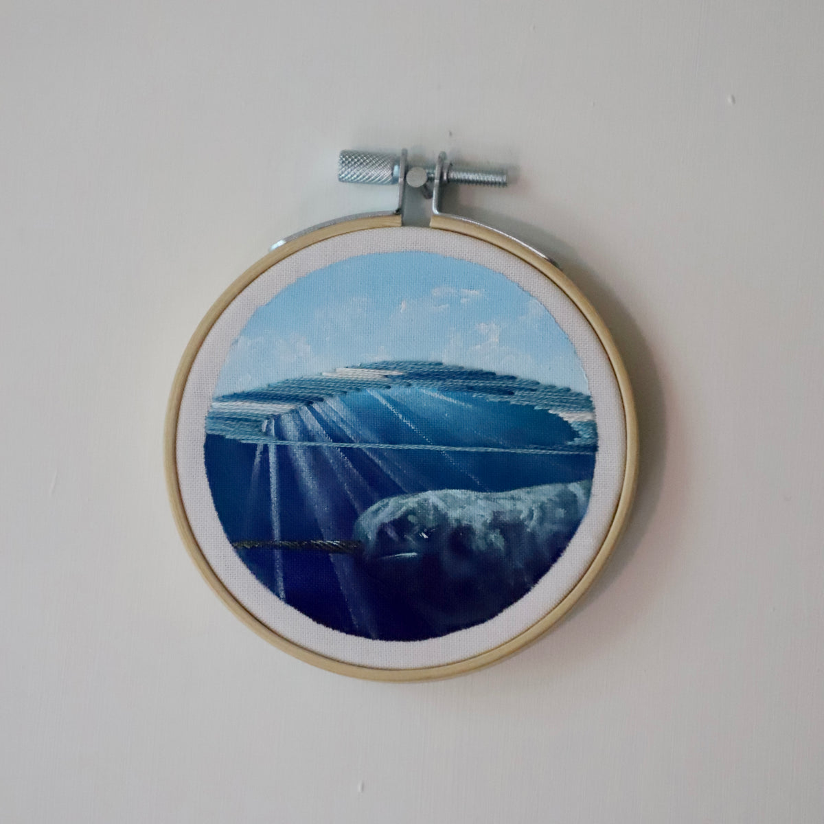 Narwhal Embroidery - 3"