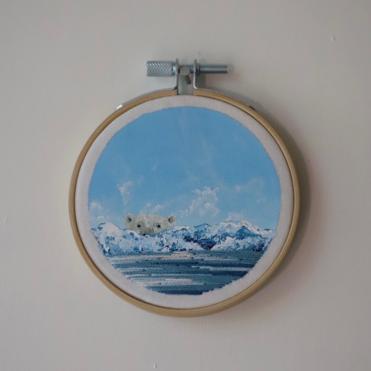 Polar Bear Embroidery - 3"