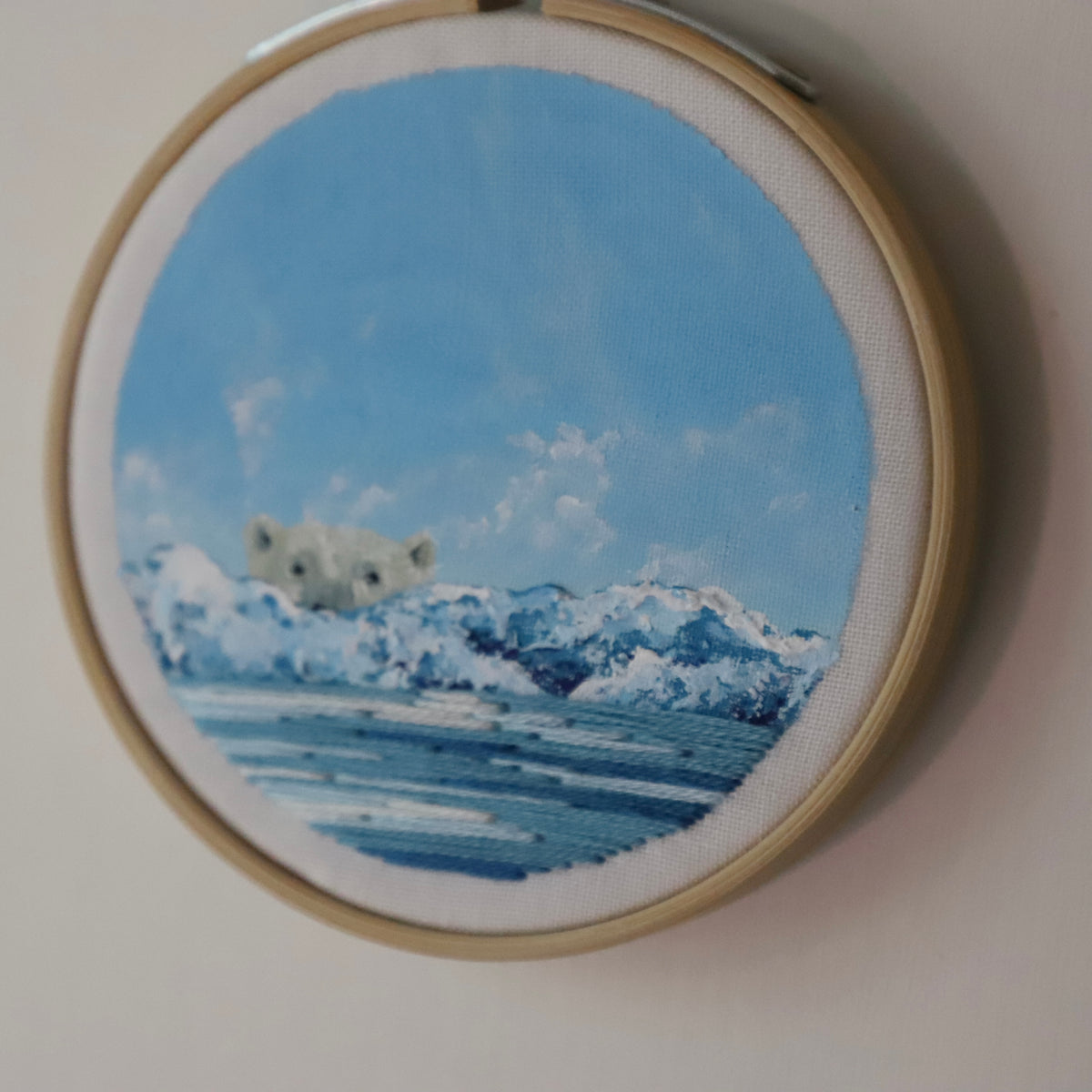 Polar Bear Embroidery - 3"