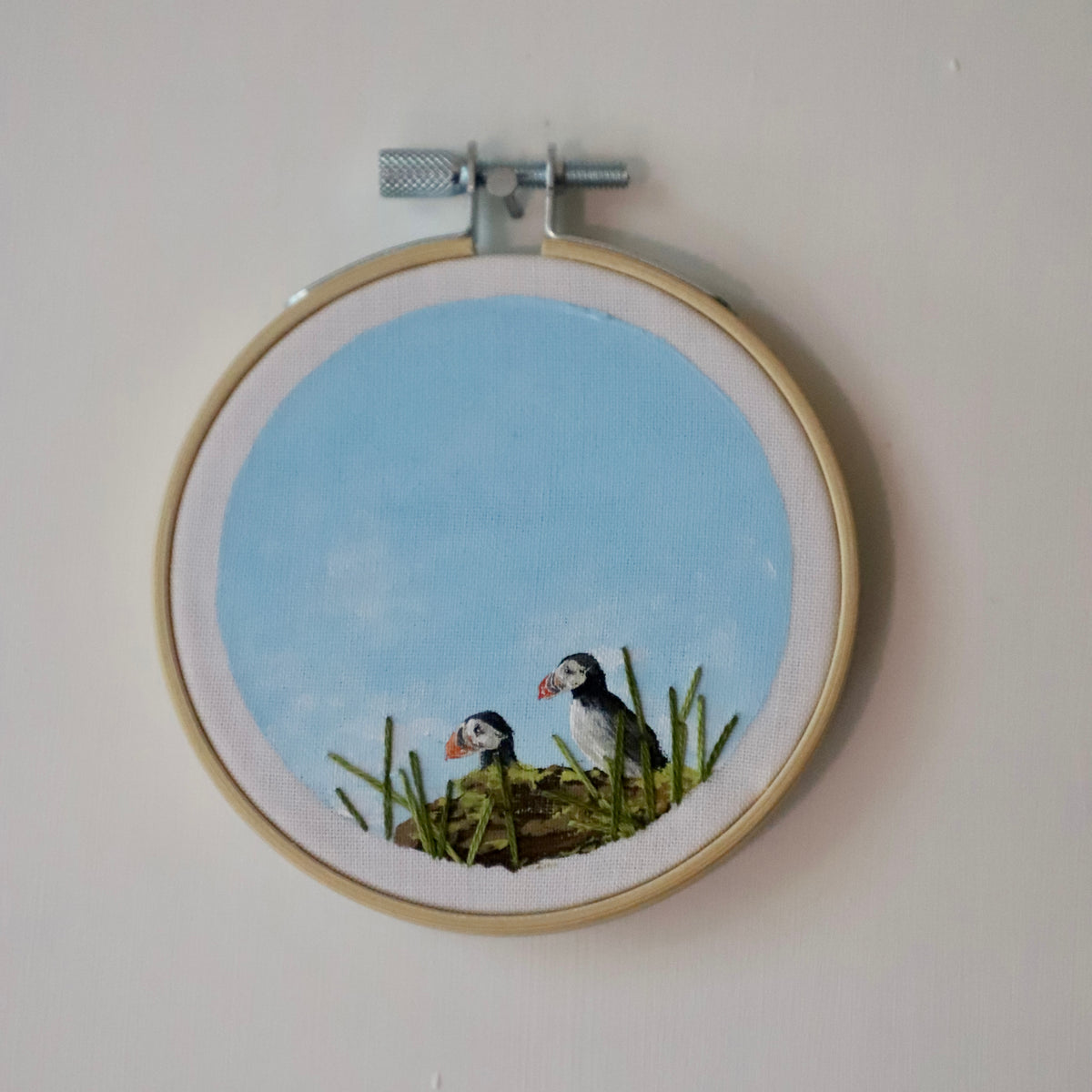 Puffin Embroidery - 3"