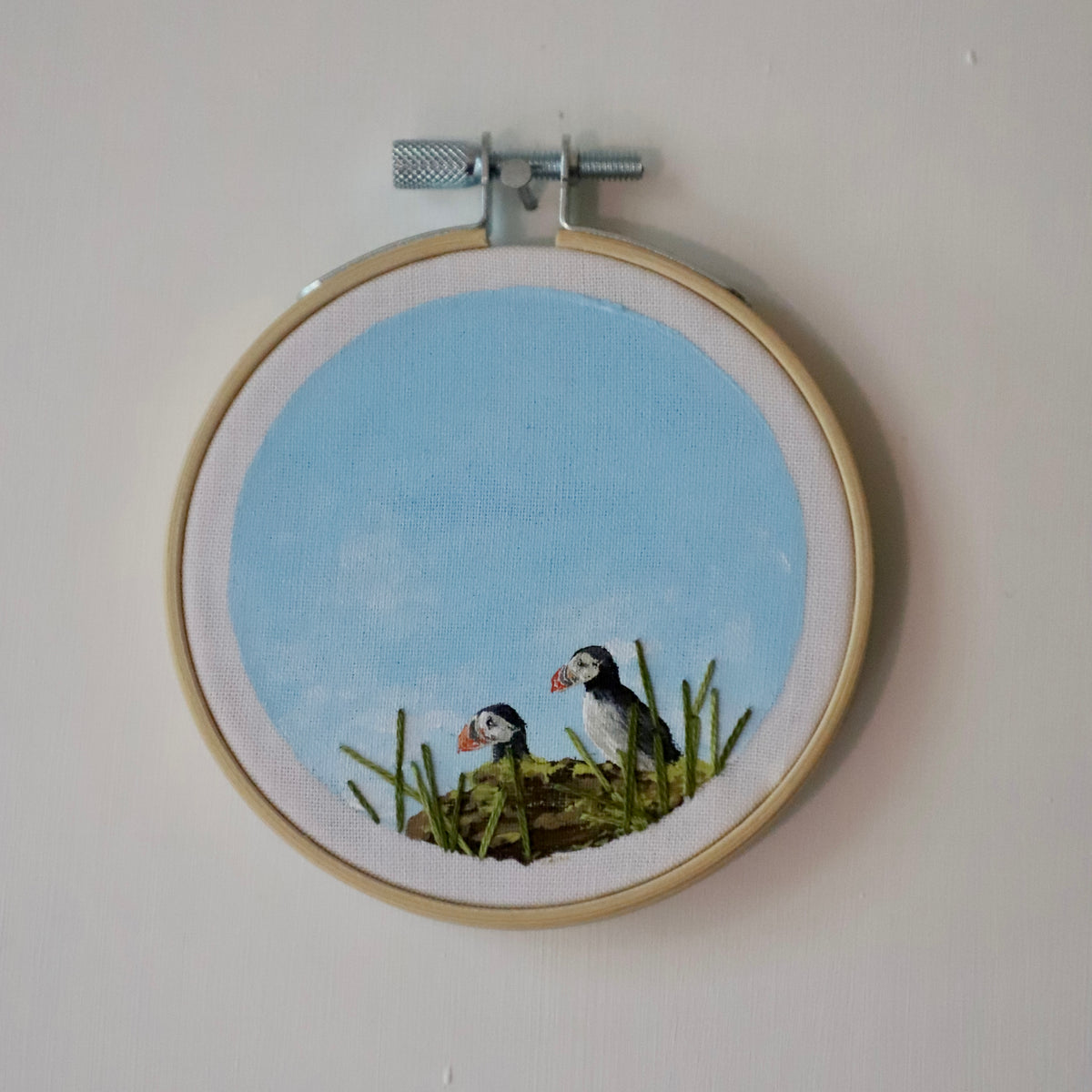 Puffin Embroidery - 3"