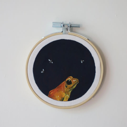 Poison Dart Frog Embroidery - 3"