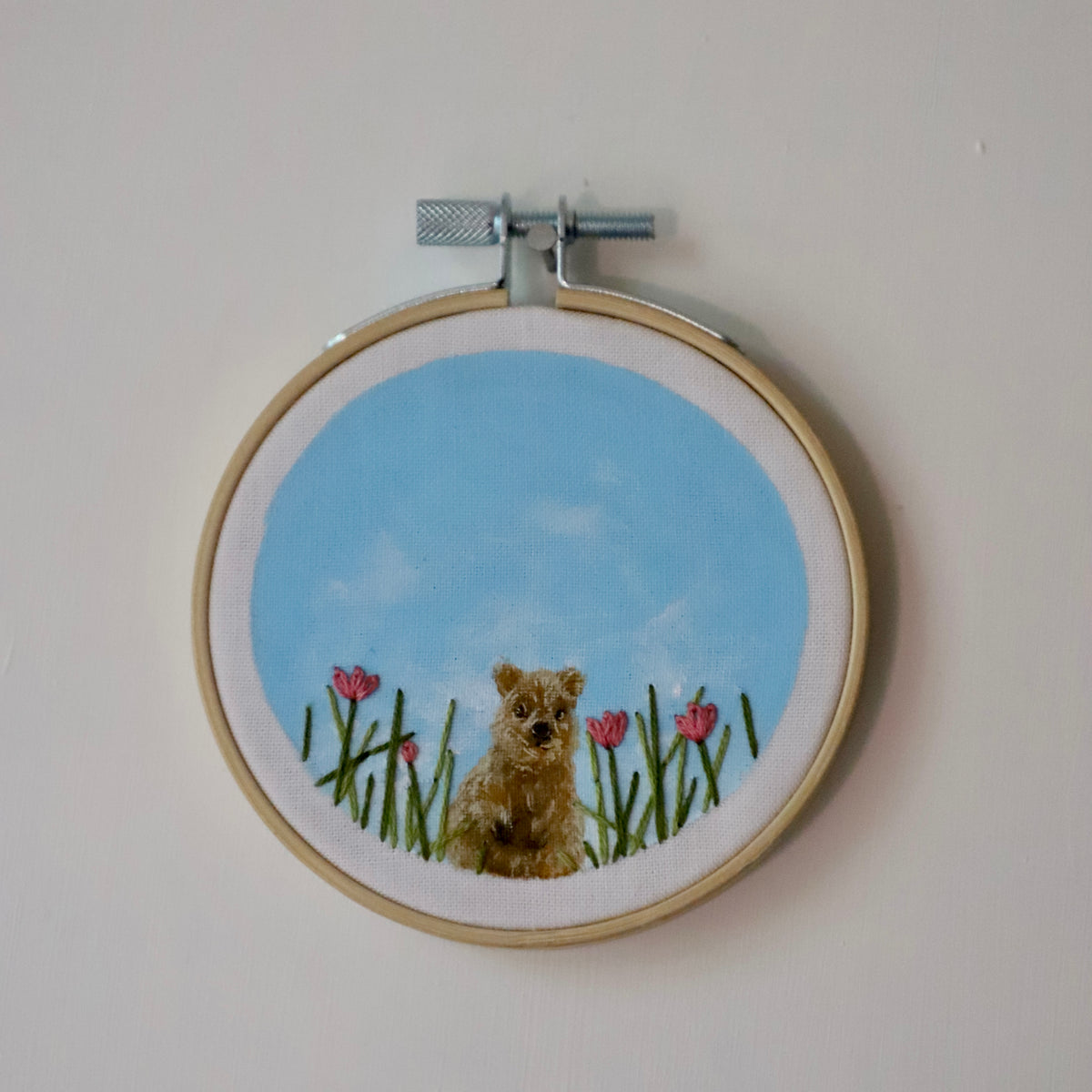 Quokka Embroidery - 3"