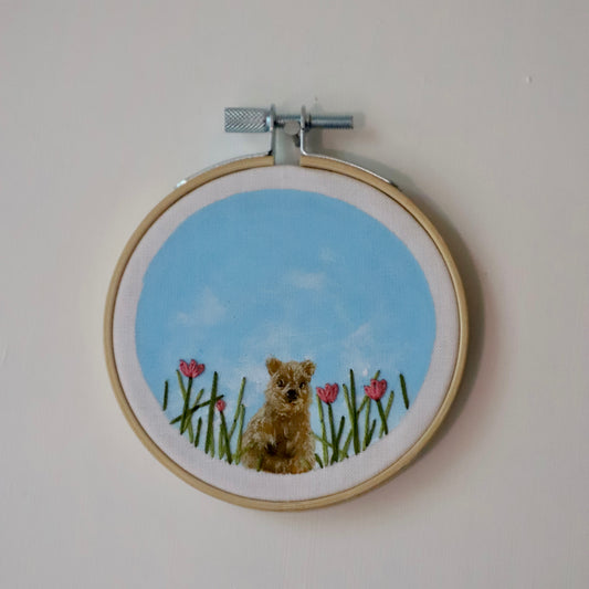 Quokka Embroidery - 3"